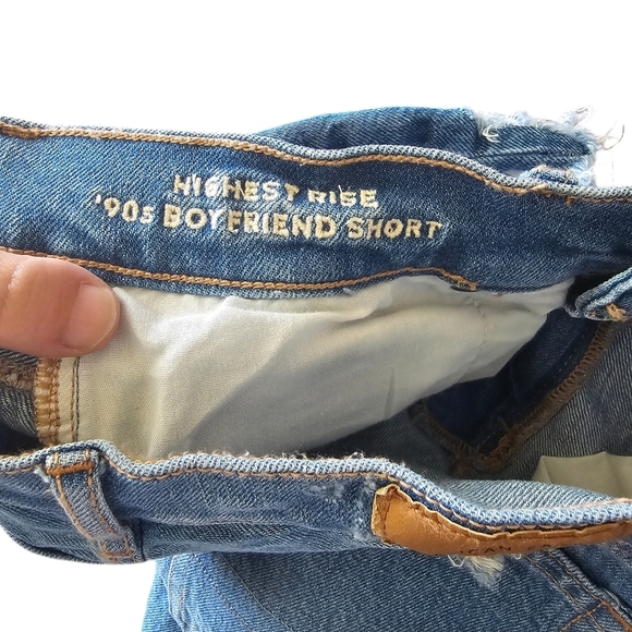 American Eagle AE Highest Rise 90s Boyfriend Shorts Size 0 - Picture 5 of 6